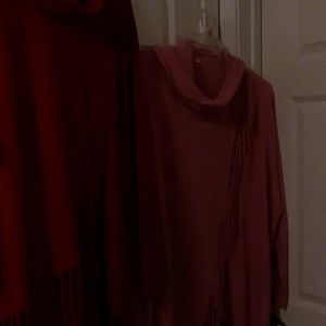 Two sweaters Van tennis shoes and a pair of Kyrie'